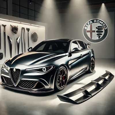 Alfa Romeo Side skirts and spoilers_